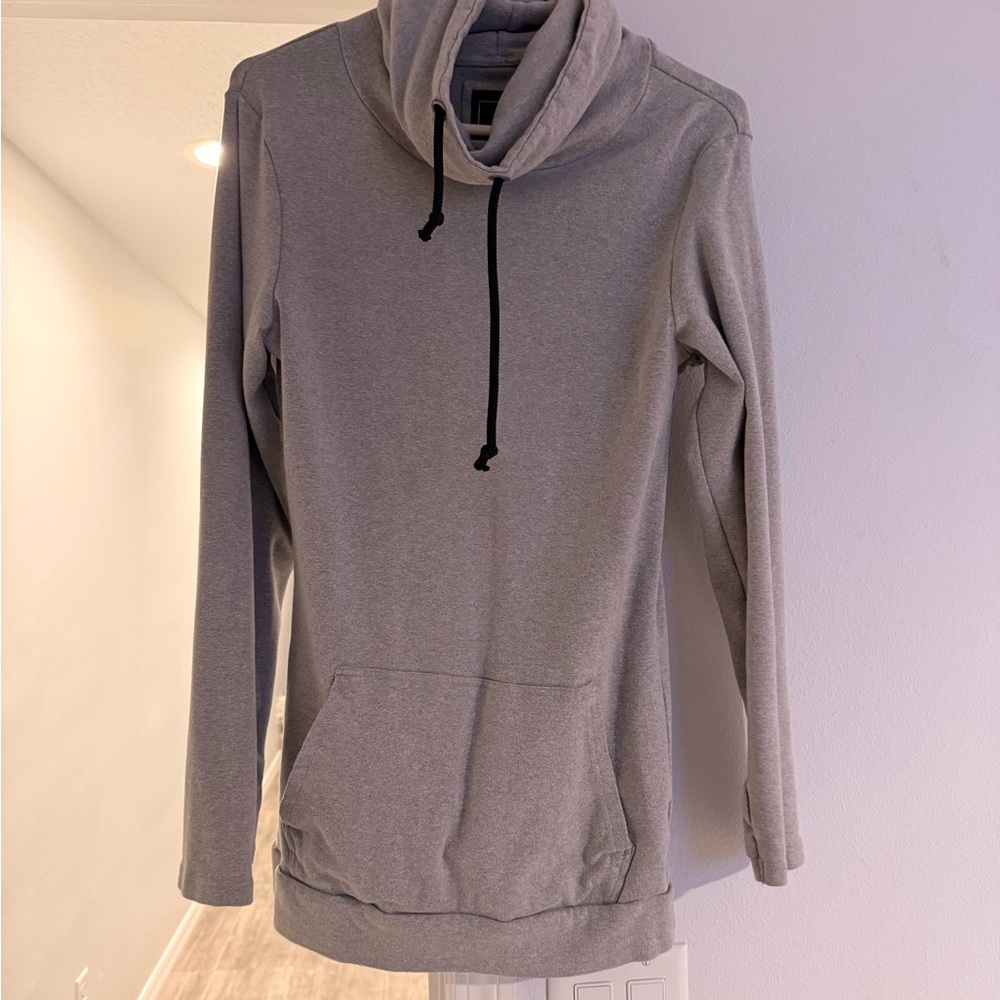 Gray Cowl Neck Women's Sweater